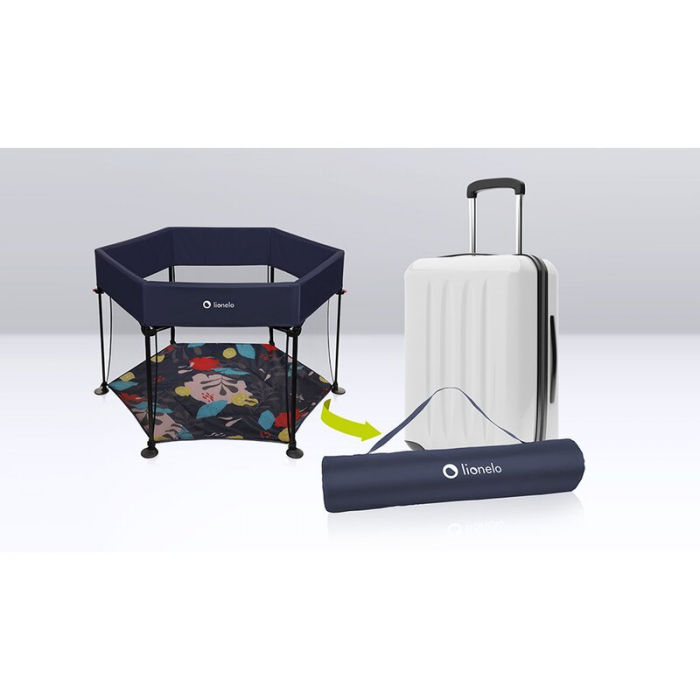 Lionelo - Tarc de joaca Roel, Pliere ultra-compacta, Conform cu standardul europeane de securitate EN12227, Multicolor [16]
