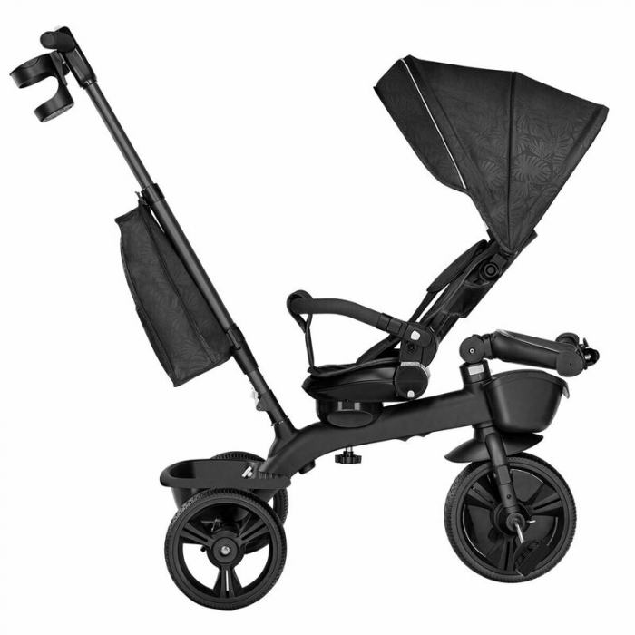Lionelo - Tricicleta Kori, Cu suport de picioare, Control al directiei, Scaun reversibil, Rotire 360 grade, Pliabila, Conform cu standardul european de securitate EN71, Grey Stone [10]