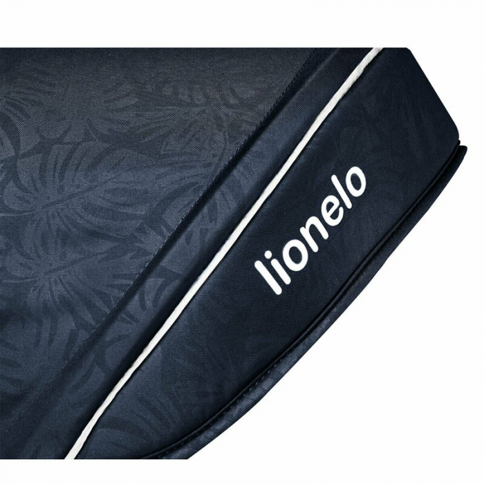 Lionelo - Tricicleta Kori, Cu suport de picioare, Control al directiei, Scaun reversibil, Rotire 360 grade, Pliabila, Conform cu standardul european de securitate EN71, Blue Navy [20]