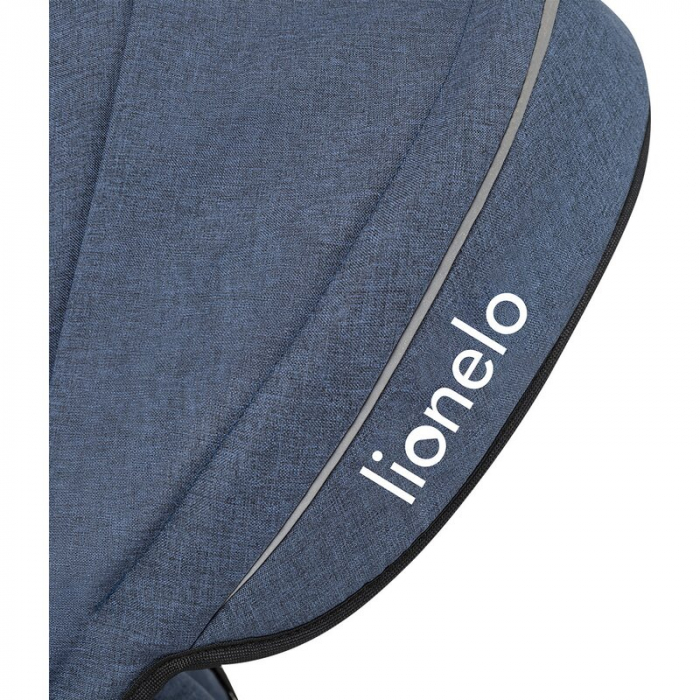 Lionelo - Tricicleta Tris, Mecanism de pedalare libera, Suport picioare, Control al directiei, Scaun reversibil, Rotire 360 grade, Pliabila, Conform cu standardul europeane de securitate EN71, Albastr [17]