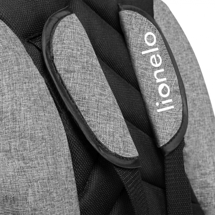 Lionelo - Tricicleta Tris, Mecanism de pedalare libera, Suport picioare, Control al directiei, Scaun reversibil, Rotire 360 grade, Pliabila, Conform cu standardul europeane de securitate EN71, Gri [19]