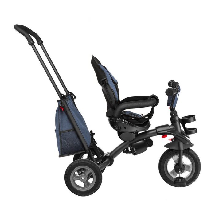 Lionelo - Tricicleta Tris, Mecanism de pedalare libera, Suport picioare, Control al directiei, Scaun reversibil, Rotire 360 grade, Pliabila, Conform cu standardul europeane de securitate EN71, Albastr [14]