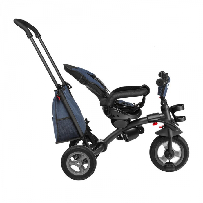 Lionelo - Tricicleta Tris, Mecanism de pedalare libera, Suport picioare, Control al directiei, Scaun reversibil, Rotire 360 grade, Pliabila, Conform cu standardul europeane de securitate EN71, Albastr [16]