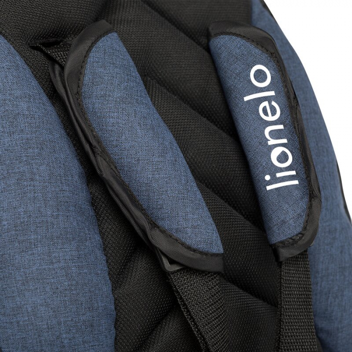Lionelo - Tricicleta Tris, Mecanism de pedalare libera, Suport picioare, Control al directiei, Scaun reversibil, Rotire 360 grade, Pliabila, Conform cu standardul europeane de securitate EN71, Albastr [21]