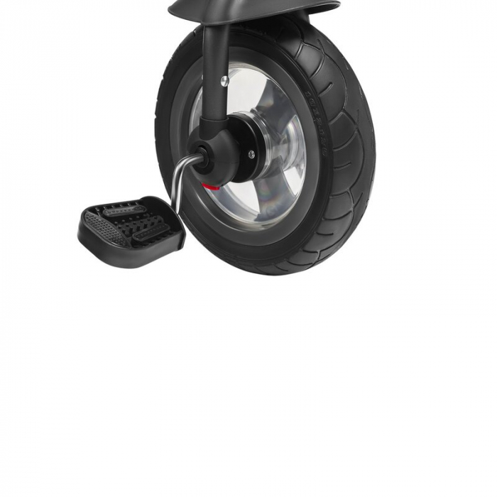 Lionelo - Tricicleta Tris, Mecanism de pedalare libera, Suport picioare, Control al directiei, Scaun reversibil, Rotire 360 grade, Pliabila, Conform cu standardul europeane de securitate EN71, Gri [22]