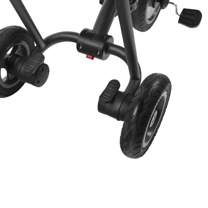 Lionelo - Tricicleta Tris, Mecanism de pedalare libera, Suport picioare, Control al directiei, Scaun reversibil, Rotire 360 grade, Pliabila, Conform cu standardul europeane de securitate EN71, Gri [23]