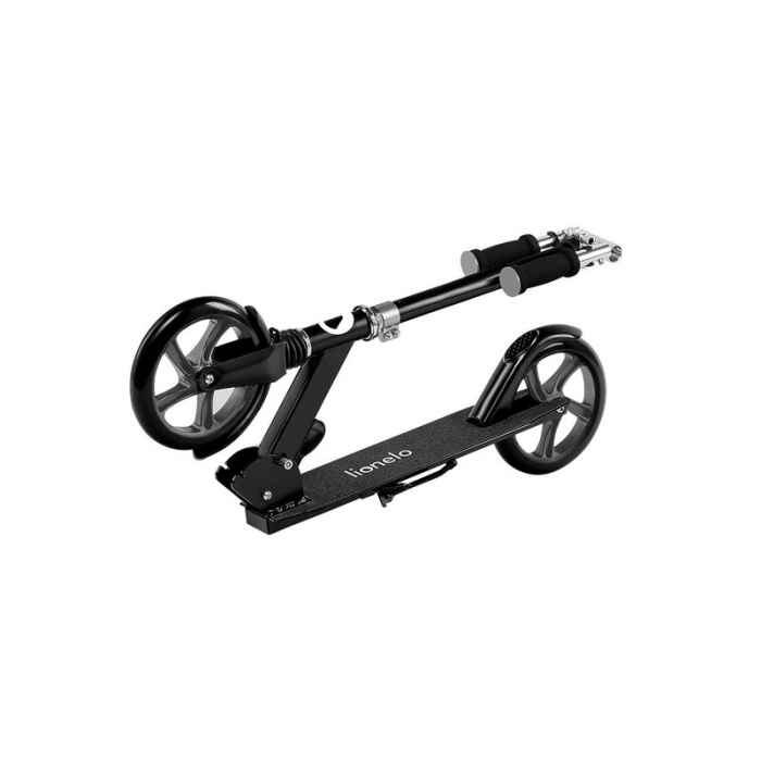 Lionelo - Trotineta Luca, Copii/Adulti, Pliabila, Pana la 100 Kg, Conform cu standardul european de securitate EN14619, Negru [6]