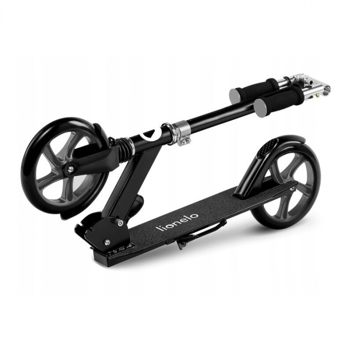 Lionelo - Trotineta Luca, Copii/Adulti, Pliabila, Pana la 100 Kg, Conform cu standardul european de securitate EN14619, Negru [14]