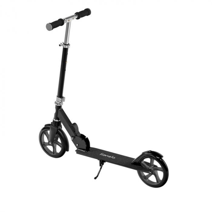 Lionelo - Trotineta Luca, Copii/Adulti, Pliabila, Pana la 100 Kg, Conform cu standardul european de securitate EN14619, Negru [13]