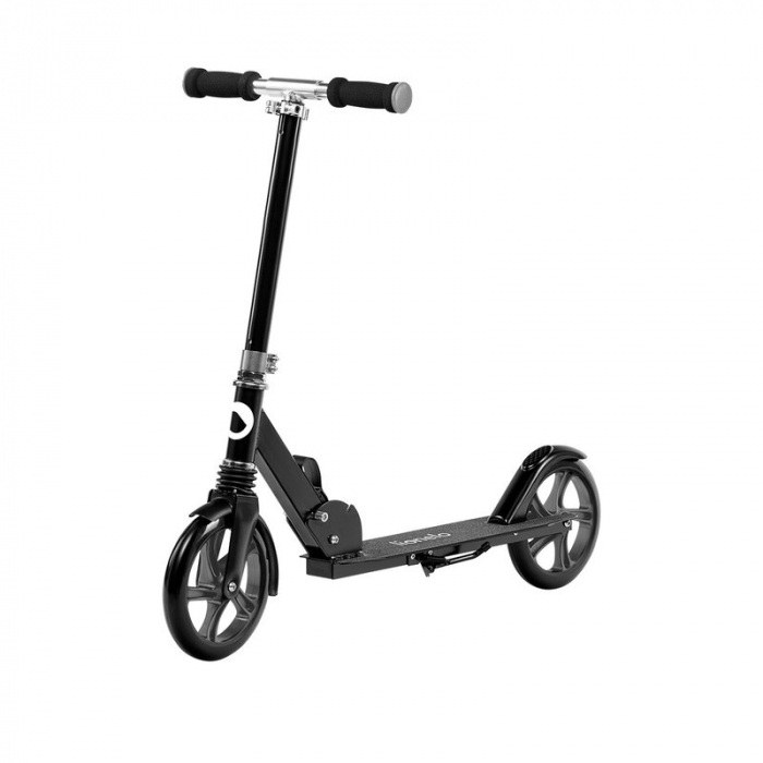Lionelo - Trotineta Luca, Copii/Adulti, Pliabila, Pana la 100 Kg, Conform cu standardul european de securitate EN14619, Negru [10]