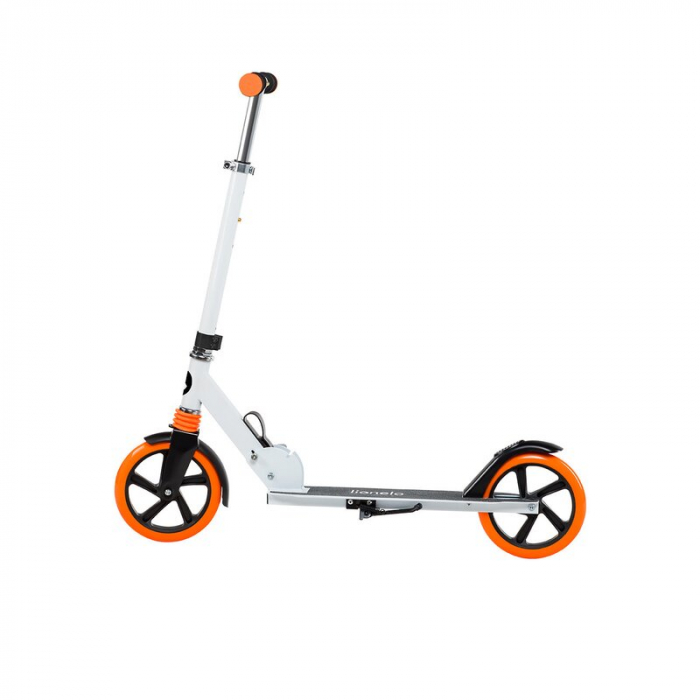 Lionelo - Trotineta Luca, Copii/Adulti, Pliabila, Pana la 100 Kg, Conform cu standardul european de securitate EN14619, Portocaliu [11]