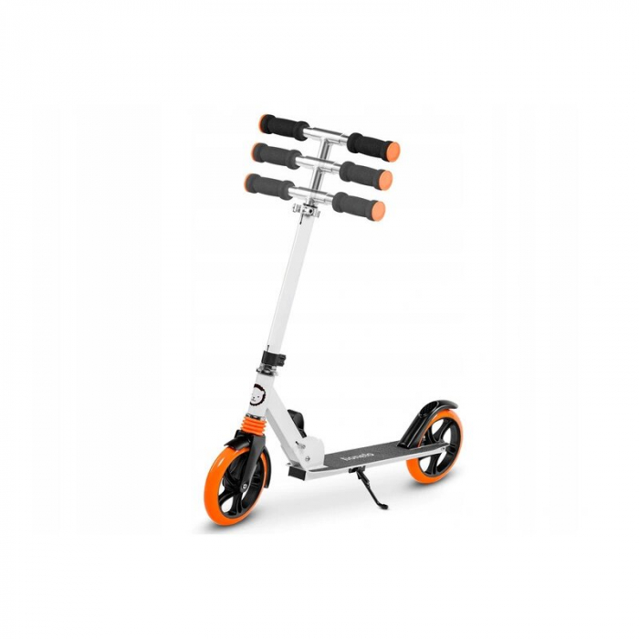 Lionelo - Trotineta Luca, Copii/Adulti, Pliabila, Pana la 100 Kg, Conform cu standardul european de securitate EN14619, Portocaliu [6]