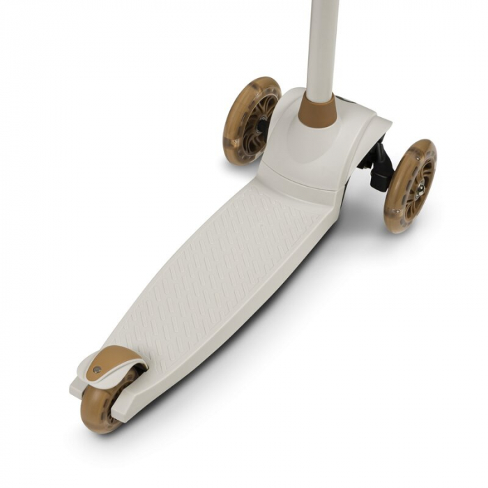Lionelo - Trotineta pentru copii, Jessy, Pliabila, Pana la 50 Kg, Cu design ergonomic, Cu lumini LED, 56 x 26 x 67-82 cm, 3 ani+, Maro [12]