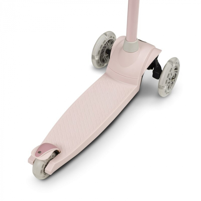 Lionelo - Trotineta pentru copii, Jessy, Pliabila, Pana la 50 Kg, Cu design ergonomic, Cu lumini LED, 56 x 26 x 67-82 cm, 3 ani+, Roz [11]