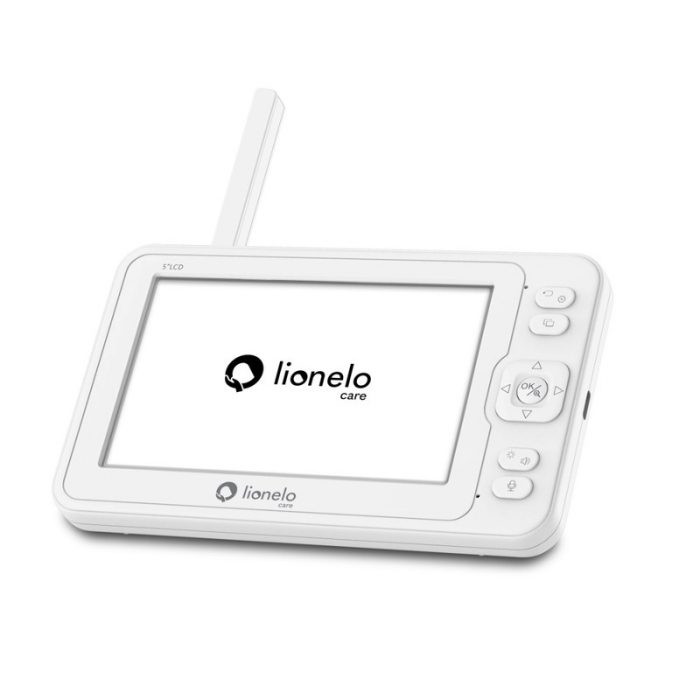 Lionelo - Video monitor Babyline 6.2, Conexiune Wi-Fi, Pana la 8h de functionare, Comunicare bidirectionala, Senzor de temperatura, Alb [4]