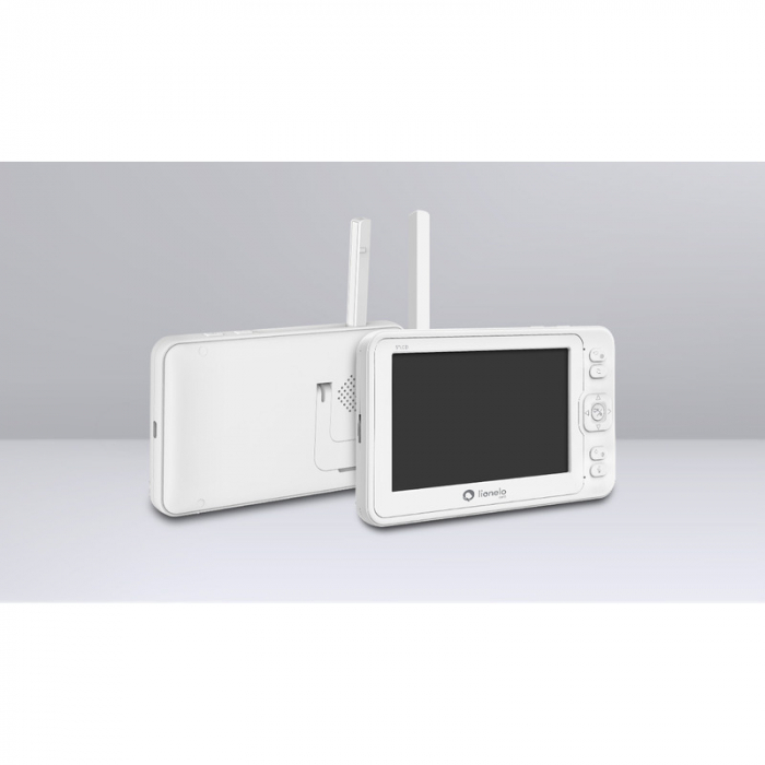 Lionelo - Video monitor Babyline 6.2, Conexiune Wi-Fi, Pana la 8h de functionare, Comunicare bidirectionala, Senzor de temperatura, Alb [9]
