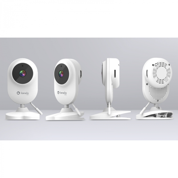 Lionelo - Video monitor Babyline 6.2, Conexiune Wi-Fi, Pana la 8h de functionare, Comunicare bidirectionala, Senzor de temperatura, Alb [8]