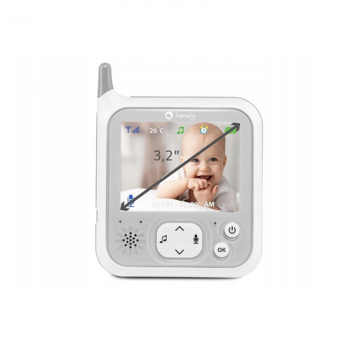 Lionelo - Videofon Babyline 7.1 , Cu melodii, Cu lampa inclusa [3]