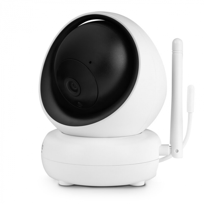 Lionelo - Videofon Babyline 8.3, Cu termometru, Cu melodii, Comunicare in 2 sensuri, Rotire 360 grade, Alb [9]