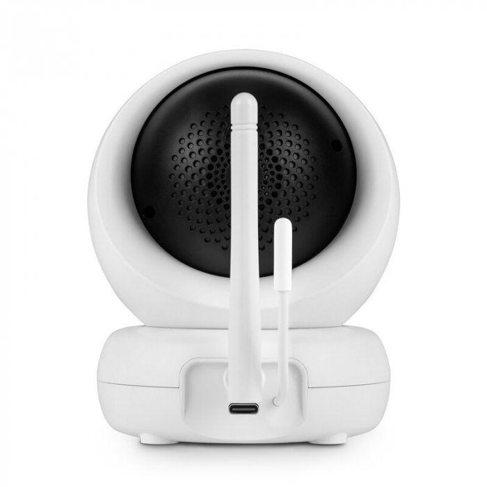 Lionelo - Videofon Babyline 8.3, Cu termometru, Cu melodii, Comunicare in 2 sensuri, Rotire 360 grade, Alb [6]