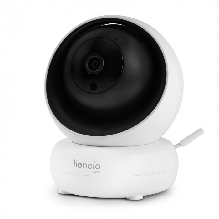 Lionelo - Videofon Babyline 8.3, Cu termometru, Cu melodii, Comunicare in 2 sensuri, Rotire 360 grade, Alb [3]