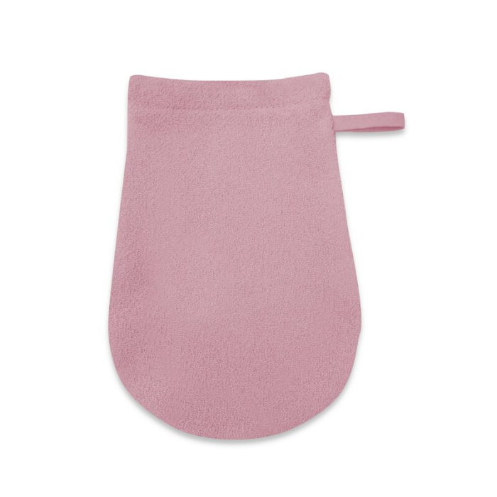 Manusa de baie, MimiNu, Pentru bebelusi, 12x21 cm, Material certificat Oeko Tex Standard 100, Raspberry [1]
