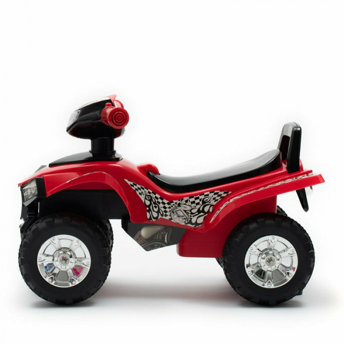 Masinuta ATV, Cu lumini si muzica, Fara pedale, Baby Mix, 60 x 38 x 42 cm, Red [3]