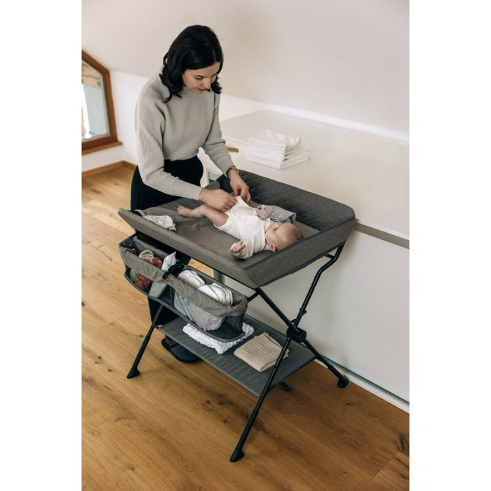 Masuta pentru infasat si schimbat scutece, FreeON, Lia, Multifunctionala, Pliabila, Gri [11]