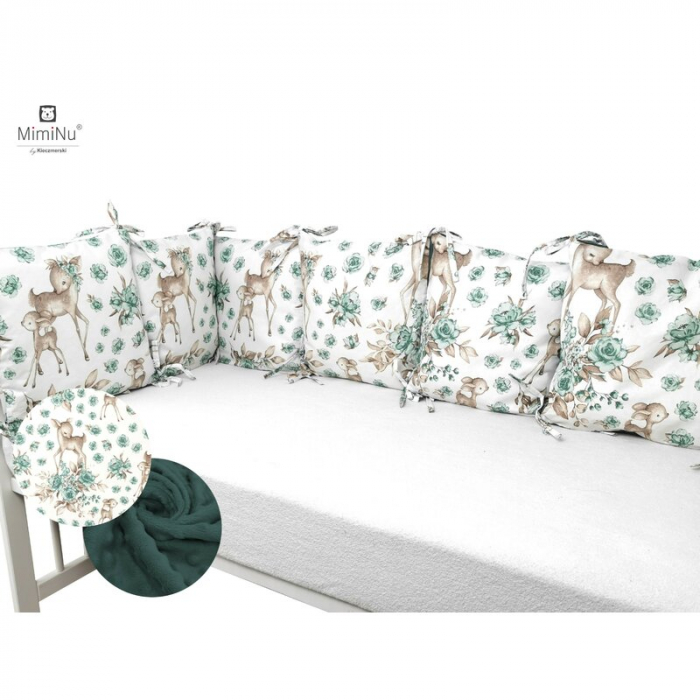 Aparatoare cu 6 pernute modulare 120x60cm , doua fete, fermoar, husa detasabila , Sweet Deer Mint [2]