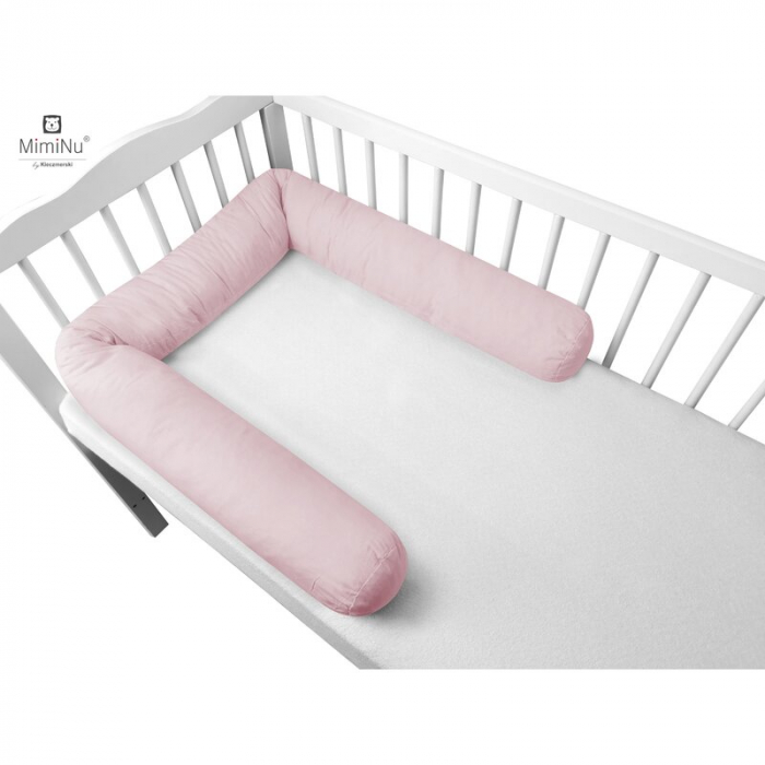 Aparatoare tip rulou 120x60cm, Lungime 180 cm, Din bumbac , diametru de 10 cm, Colectia Royal, Powder Pink [1]