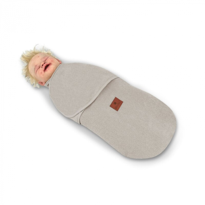 MimiNu - Sistem de infasare bebe, 0 - 3 luni, Din tesatura thermofrotte, Beige [2]
