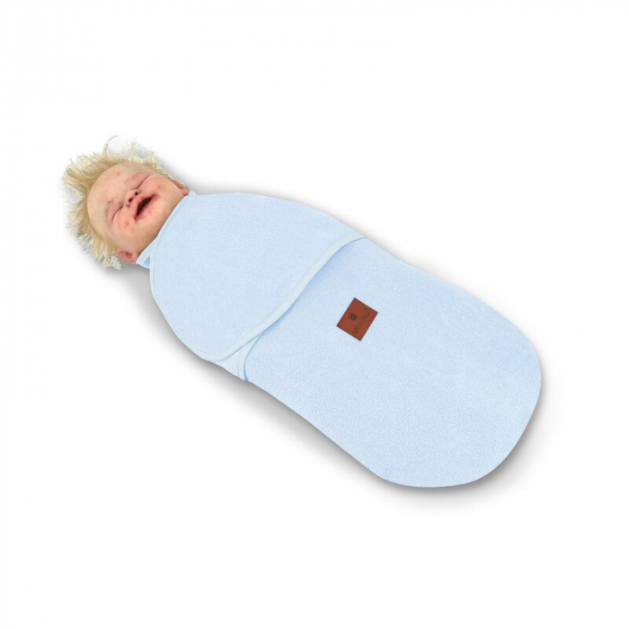 MimiNu - Sistem de infasare bebe, 0 - 3 luni, Din tesatura thermofrotte, Blue [2]