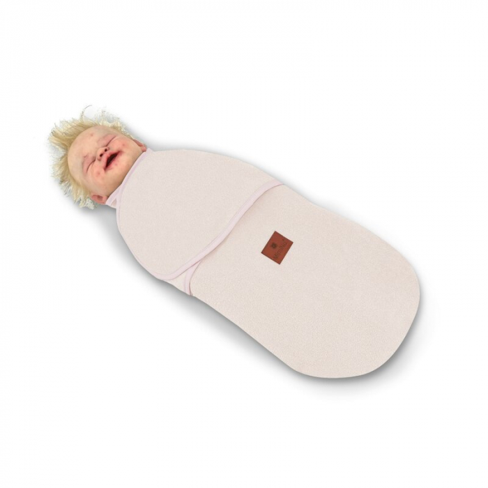 MimiNu - Sistem de infasare bebe, 0 - 3 luni, Din tesatura thermofrotte, Powder Pink [2]