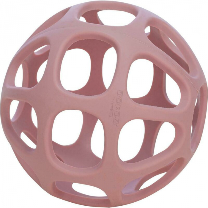 Minge, Free2Play, Pentru dentitie, Moale, Din silicon alimentar, Fara BPA, Dezvolta abilitatile motorii si coordonarea ochi-mana, Usor de curatat, Diametru 11 cm, 0 luni+, Pink [1]