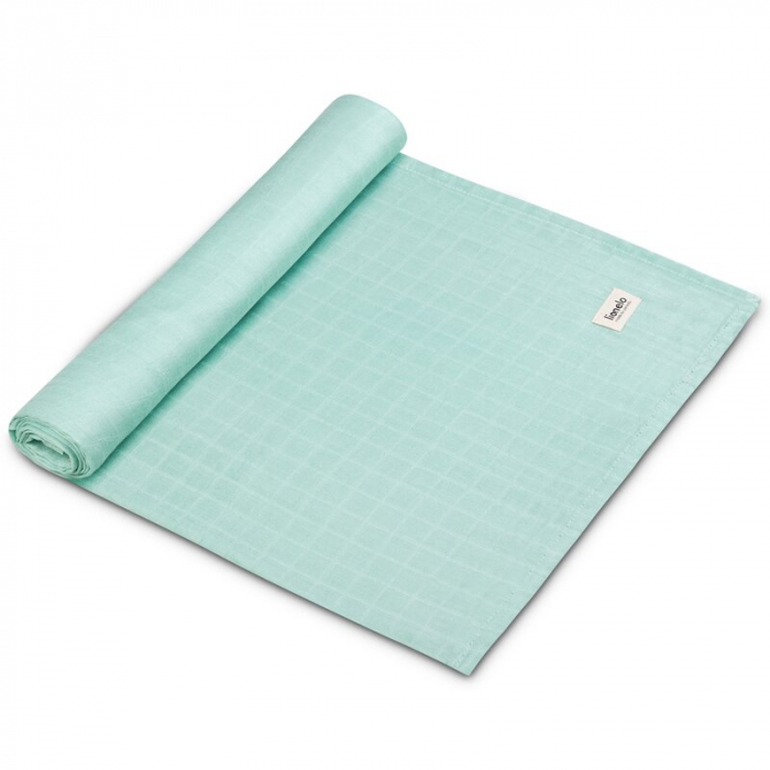 Muselina, Lionelo, Multifunctionala, Din bambus, Ideala pentru infasat, Cu proprietati antibacteriene, antifungice si antialergice, Lavabila la masina de spalat, 120x120 cm, Verde [1]
