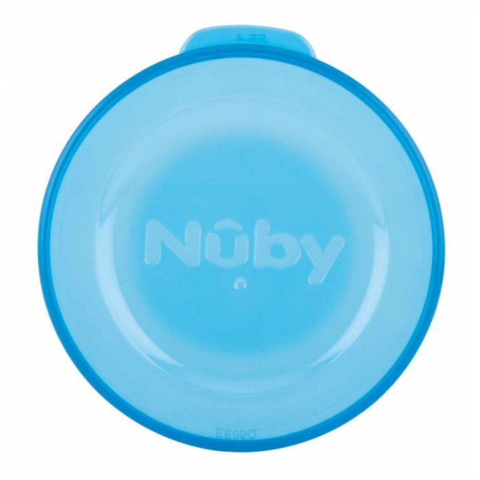 Nuby - Cana cu manere, 360°, Din materialul ecologic tritan, Rezistenta, 240 ml, 6 luni+, Albastru [5]