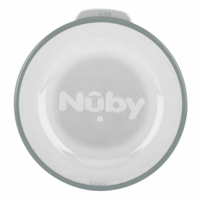 Nuby - Cana cu manere, 360°, Din materialul ecologic tritan, Rezistenta, 240 ml, 6 luni+, Gri [4]