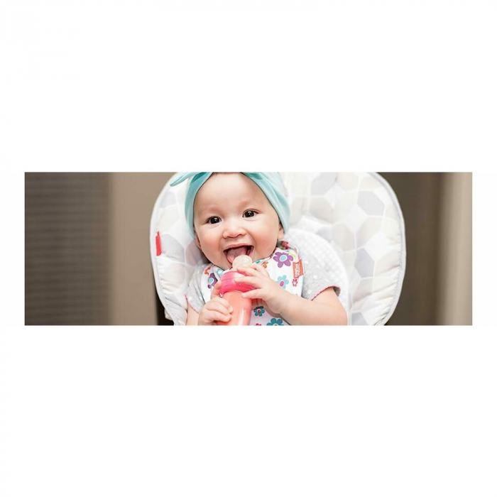 Nuby - Dispozitiv de hranire, Pentru alimente lichide sau semi-solide, Silicon, Fara BPA, 6+ luni, Roz [5]