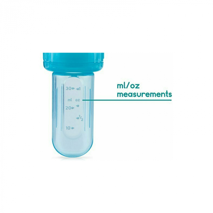 Nuby - Dispozitiv de hranire, Pentru alimente lichide sau semi-solide, Silicon, Fara BPA, 6+ luni, Verde [4]