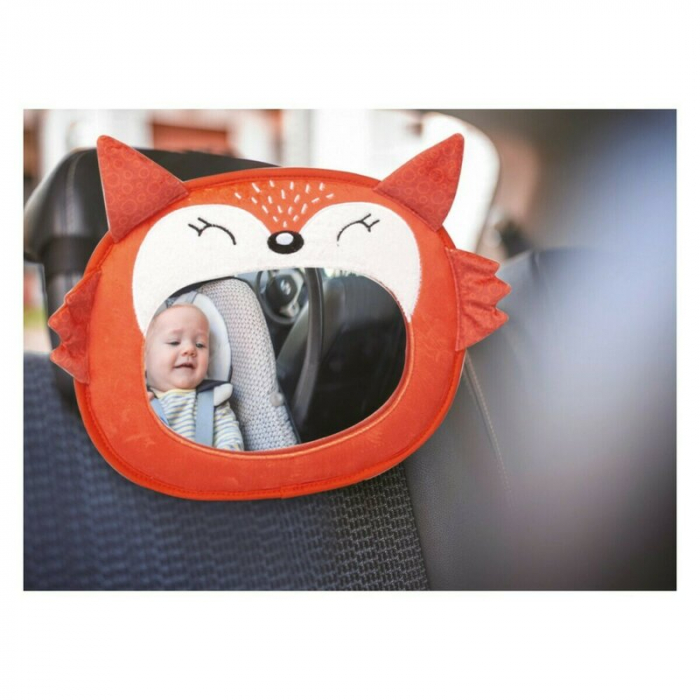 Oglinda auto pentru supraveghere bebelusi, Fox, FreeON, Orange [2]