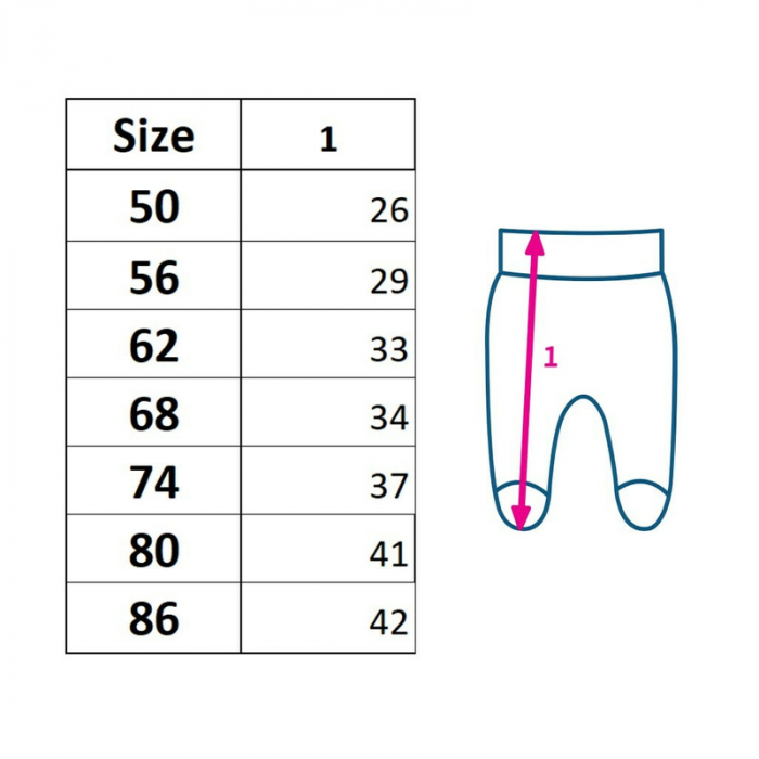 Pantalonasi cu botosei, Marime 56, Din bumbac 100%, New Baby, Classic II Grey with stars [2]