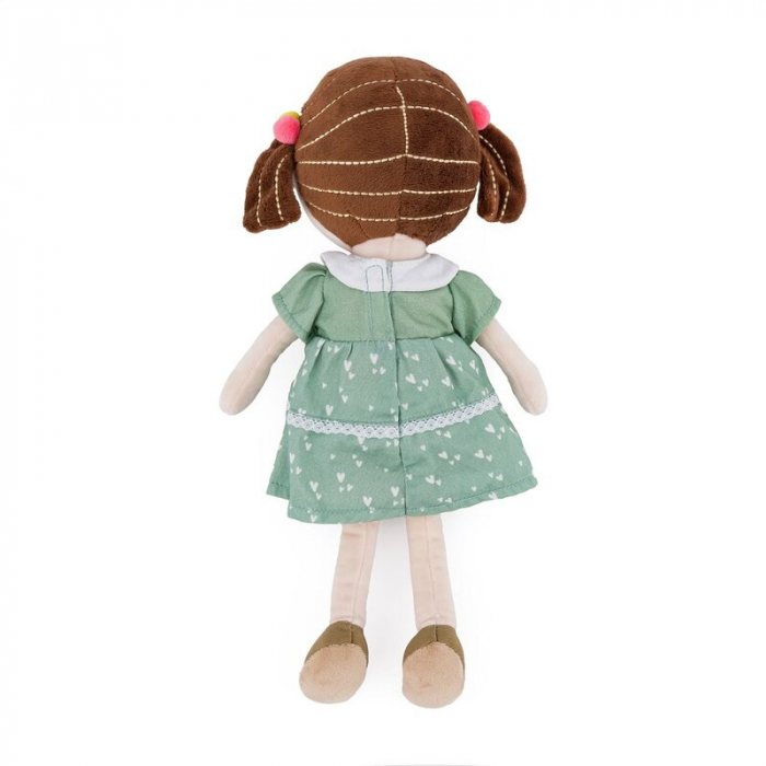 Papusa, Petite&Mars, Hannah, Din plus, 35 cm, Ambalaj cu mini puzzle din carton, 0 luni+, Multicolor [6]