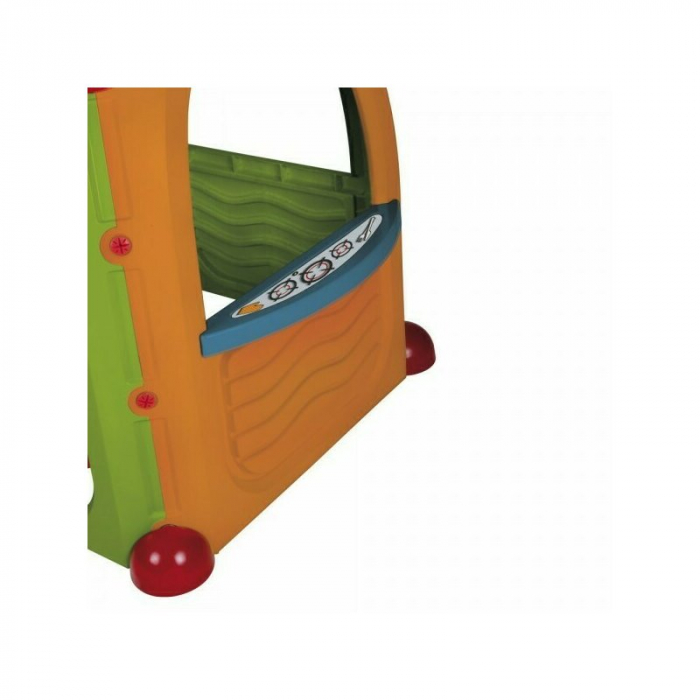 Paradiso Toys - Casuta de joaca pentru copii Cocoon Playhouse din plastic cu 3 autocolante supermarket bucatarie si atelier [3]