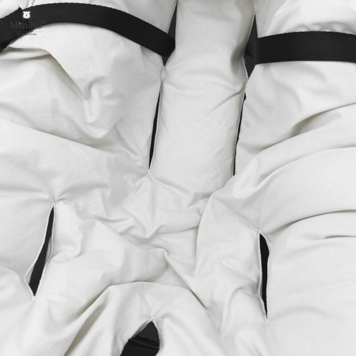 Paturica calduroasa, MimiNu, Premium, Pentru scoica, scaun auto/carucior, Cu volanas si dantela, Dimensiune 90x90 cm, Din Bumbac, Materiale certificate Oeko Tex Standard 100, Meadow [2]