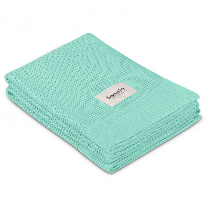 Paturica multifunctionala, Lionelo, Din bambus, Cu proprietati de termoreglare, Antibacteriana, Antifungica, Antialergice, Lavabila la masina de spalat, 100x75 cm, Verde [2]
