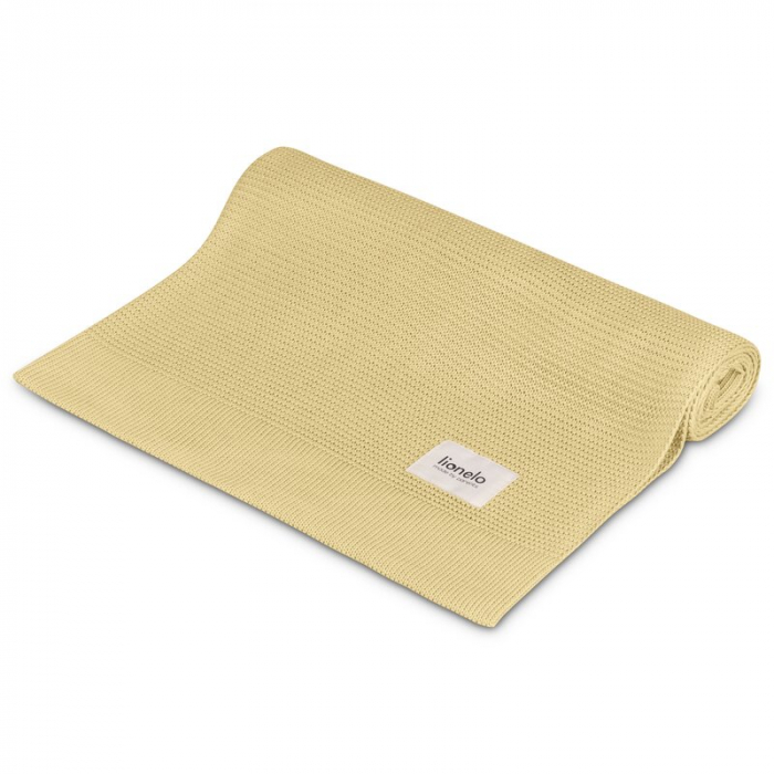 Paturica multifunctionala, Lionelo, Din bambus, Cu proprietati de termoreglare, Antibacteriana, Antifungica, Antialergice, Lavabila la masina de spalat, 100x75 cm, Galben [5]