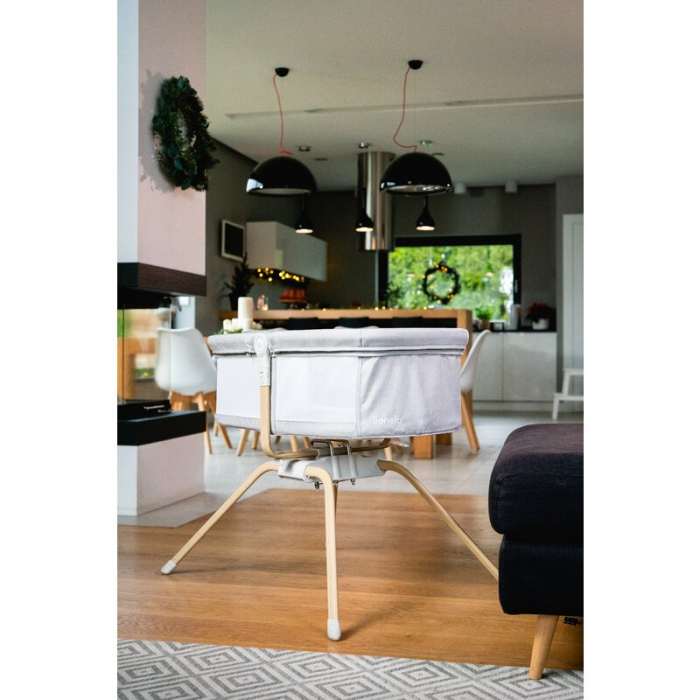 Patut balansoar, Lionelo, Malin Evo, 3 in 1, Pliabil, 0-9 kg, Geanta Transport, Asamblare Rapida, Ultra-Usor, Conform cu standardele europeane de securitate EN1130 si EN16890, Bej [31]