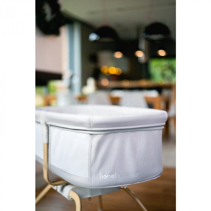 Patut balansoar, Lionelo, Malin Evo, 3 in 1, Pliabil, 0-9 kg, Geanta Transport, Asamblare Rapida, Ultra-Usor, Conform cu standardele europeane de securitate EN1130 si EN16890, Bej [33]