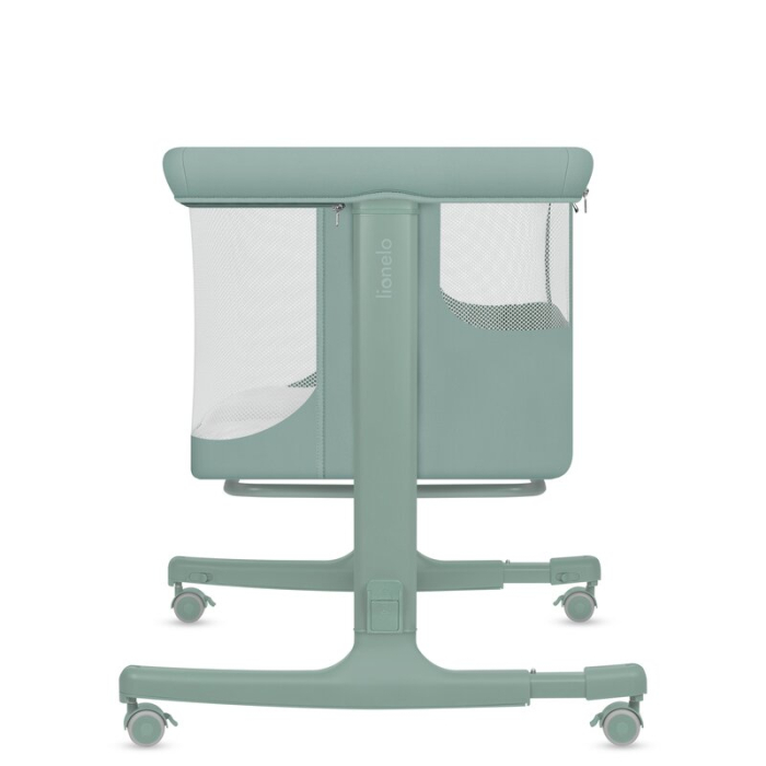 Patut co-sleeper, Lionelo, Aurora, 3 in 1, Cu leganare si setare unghiulara, Saltea cu densitate T25 si geanta transport, Reglabil in 5 pozitii pe inaltime, Pana la 9 kg, 0 luni+, 85x60x66 cm, EN 1130 [16]