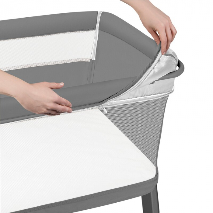 Patut co-sleeper, Lionelo, Thomi Plus, 5 in 1, Multifunctional, Sustine pana la 9 kg ca patut, 15 kg tarc de joaca, 100 kg canapea, Inaltime reglabila in 7 pozitii, De la nastere pana la 4 ani, Cu 2 s [19]